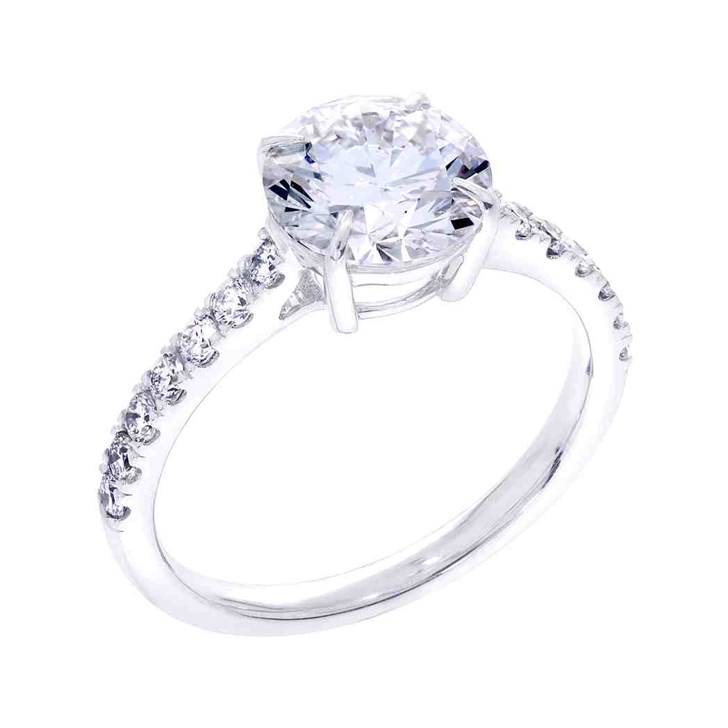Round Brilliant Cut Lab Created Diamond Engagement Ring LR12984ARD2.00